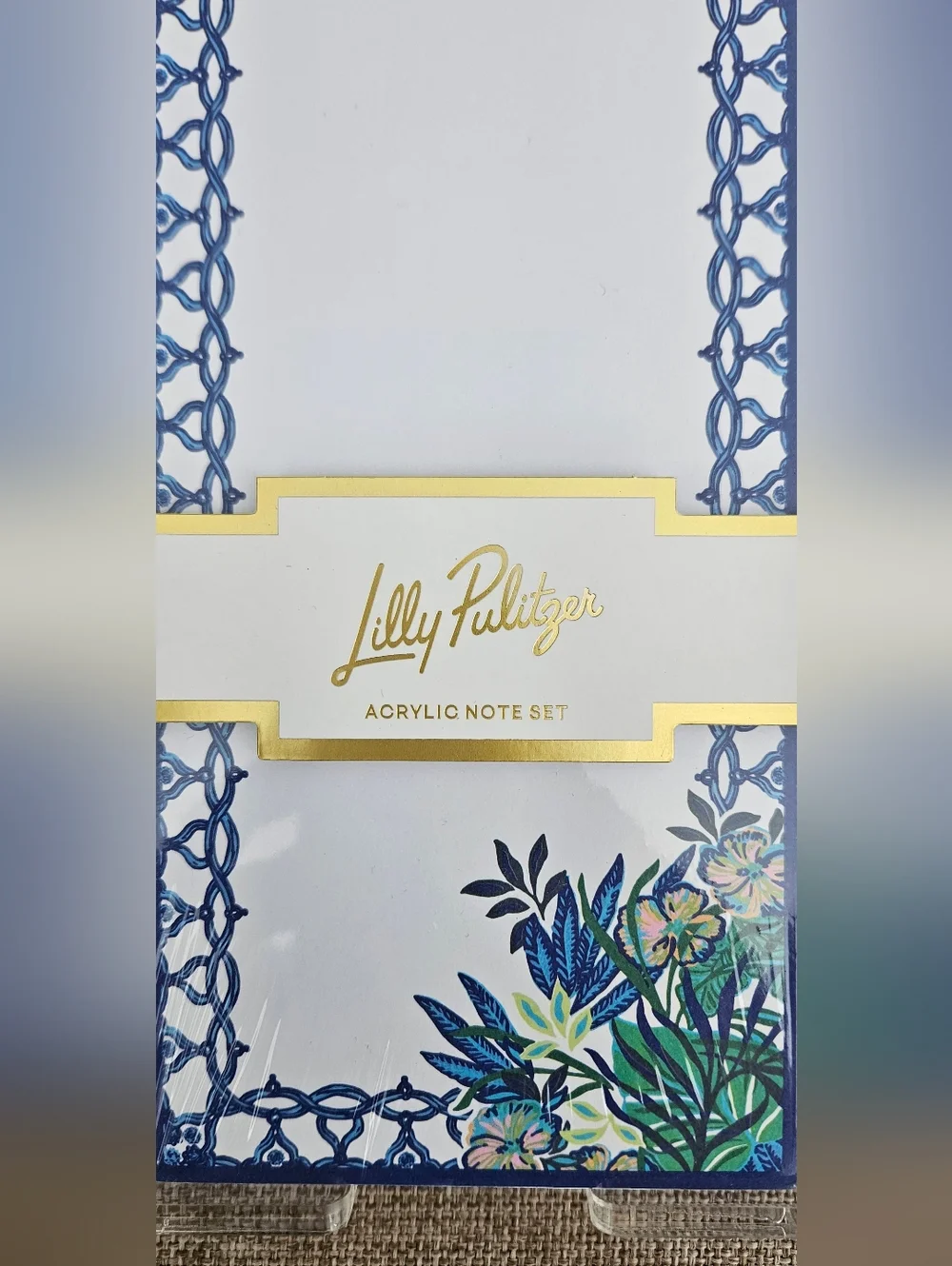 Lilly Pulitzer Acrylic Note Set The Hottest Spot NWT